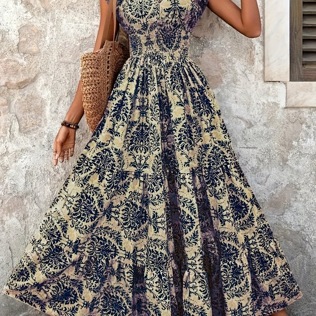 Brynn | Printed Bohemian Maxi Dress