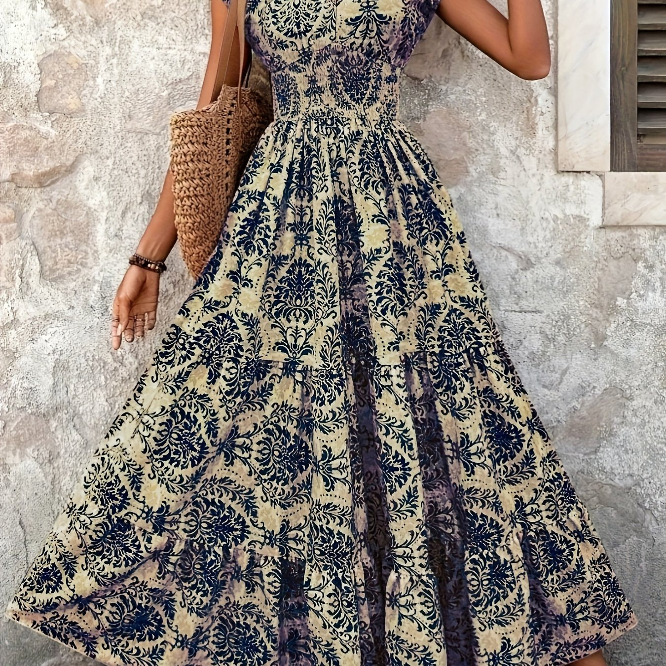 Brynn | Printed Bohemian Maxi Dress