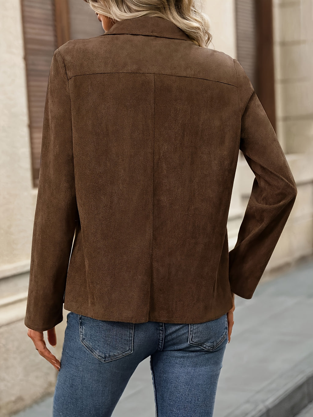 Nadia | Open Front Long Sleeve Jacket - view 6