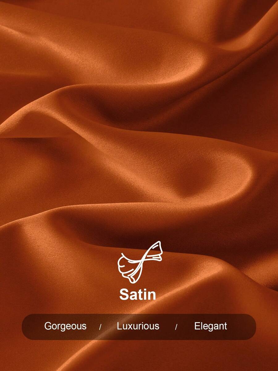 Sabrina | Asymmetric Neck Ruched Satin Midi Dress