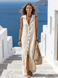 Piper Women's Hooded Button-Front Maxi Dress