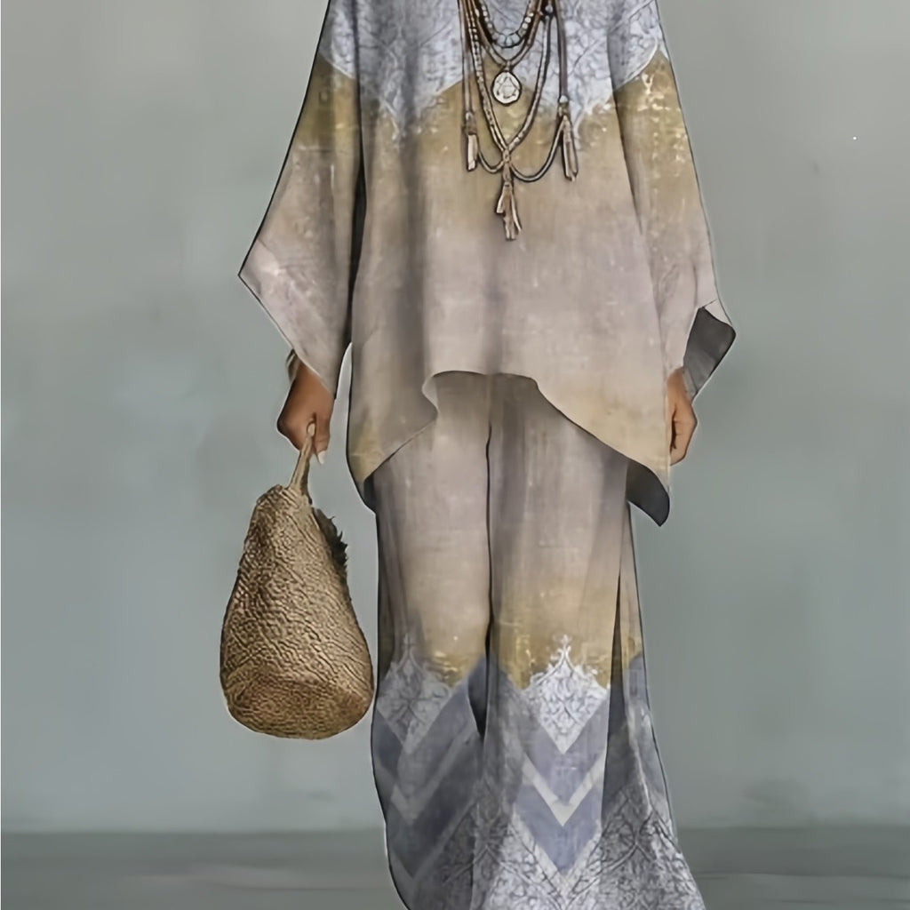 Delilah | Three-Quarter Sleeve Two-Piece Set