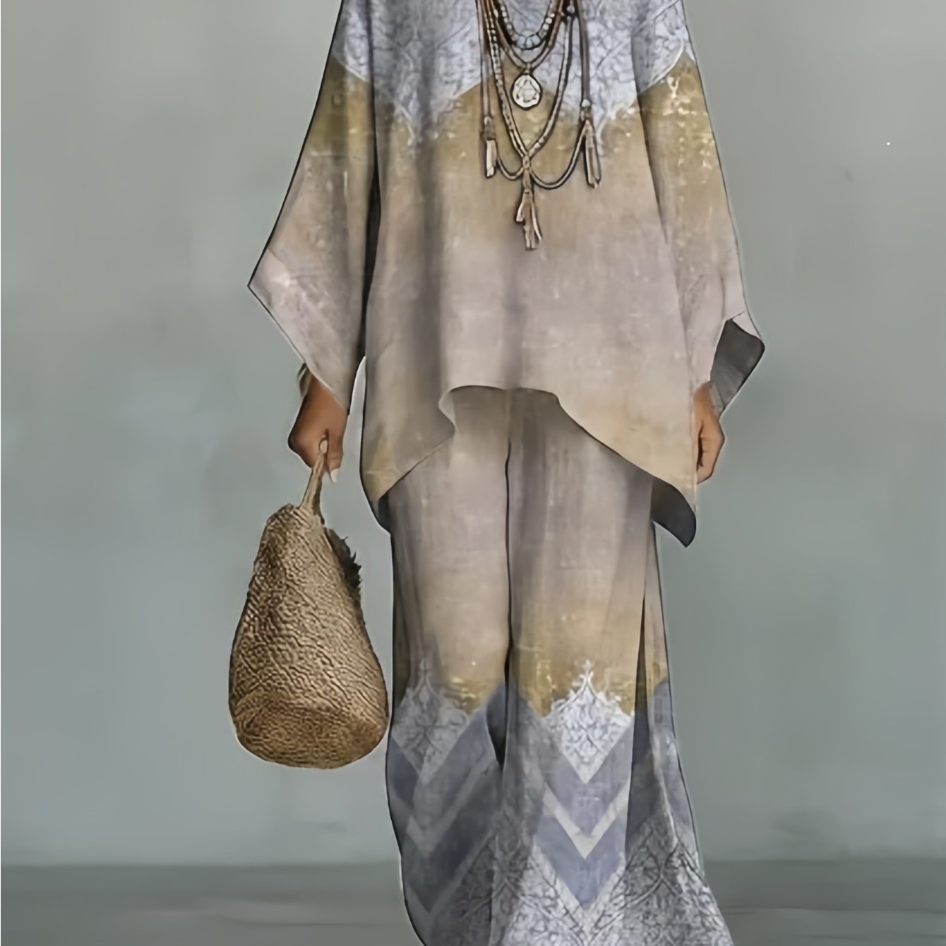 Delilah | Three-Quarter Sleeve Two-Piece Set