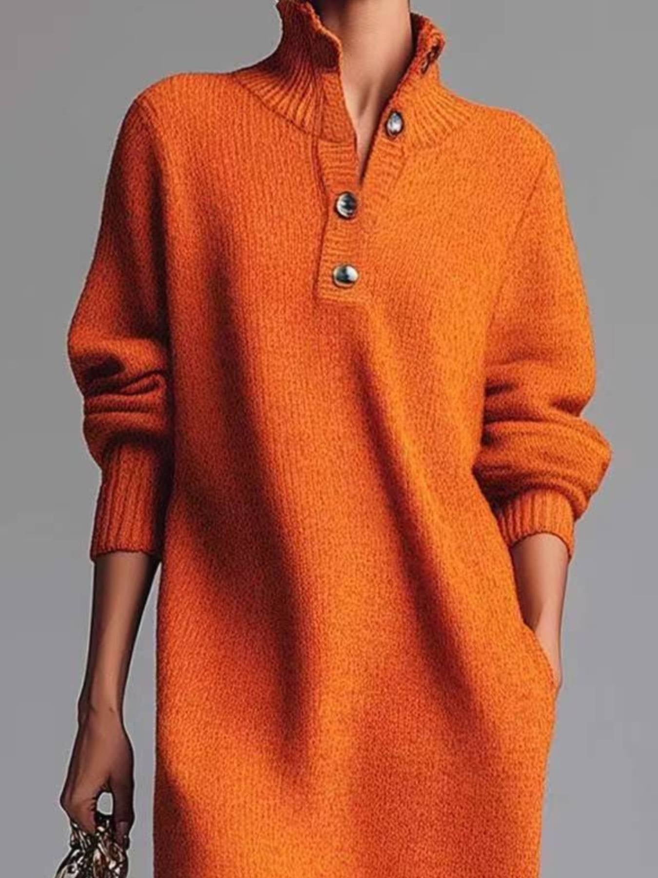 Kennedy | Raglan Sleeve Single-Breasted Dress