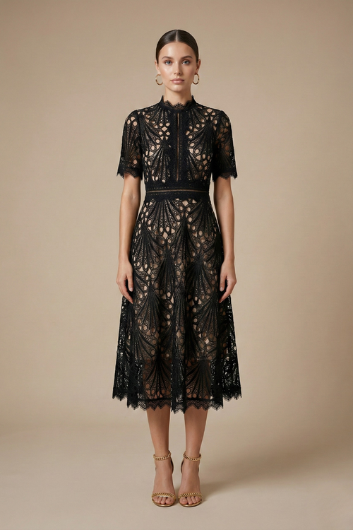 Carmen Women's Lace Midi Dress