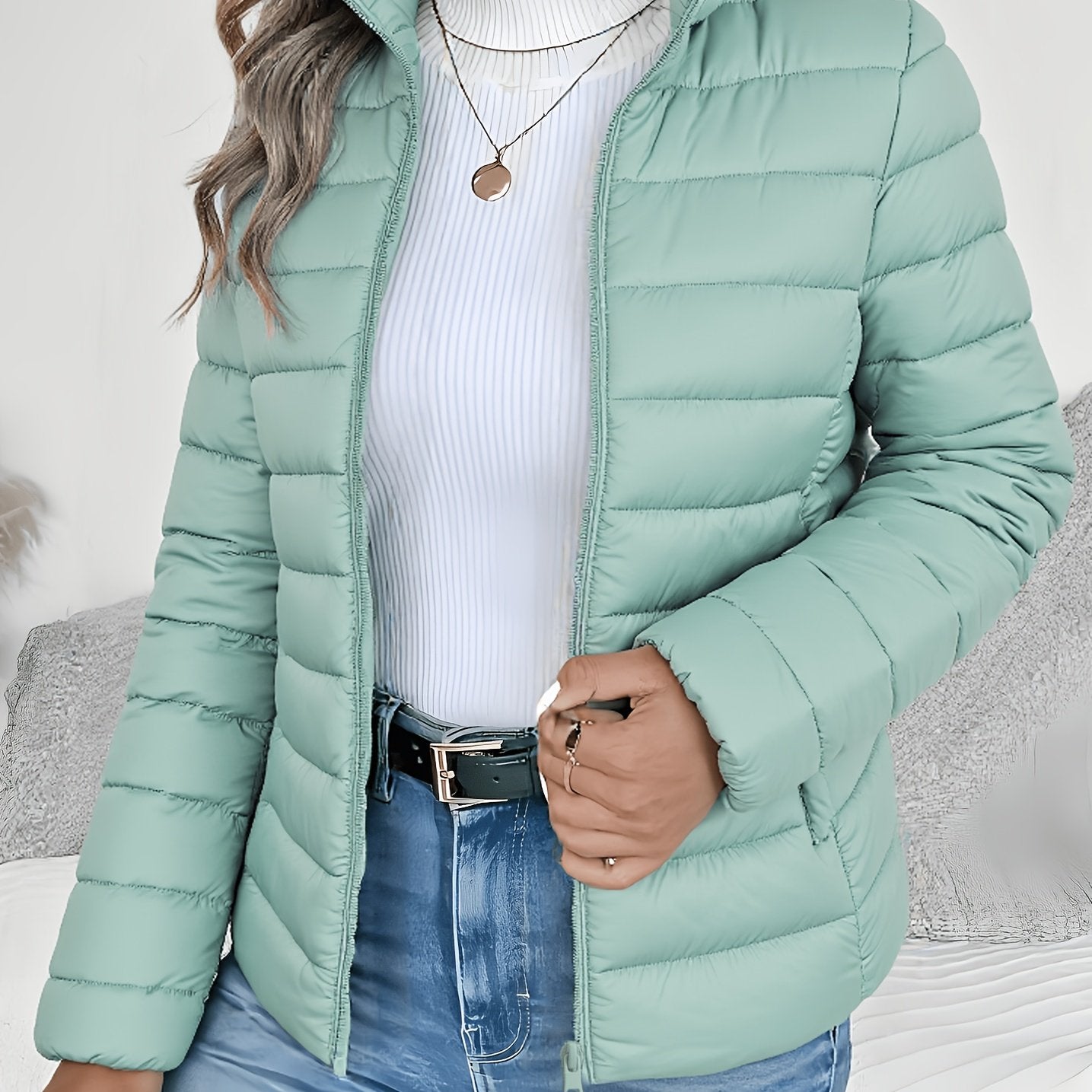 Ursula | Lightweight Quilted Zip Jacket - view 16