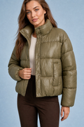 Heidi | High Neck Quilted Puffer Jacket - view 4