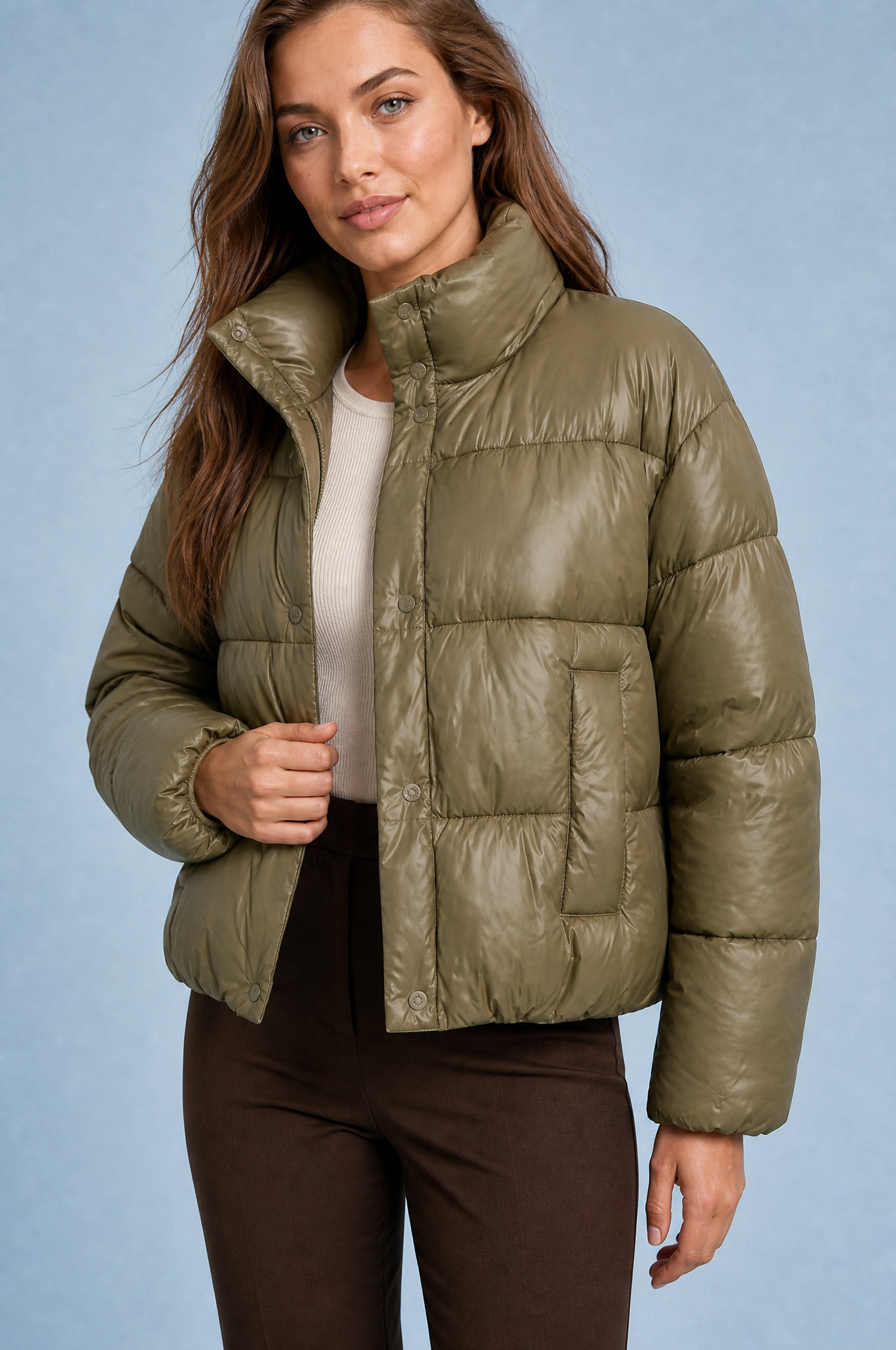 Heidi | High Neck Quilted Puffer Jacket - view 4