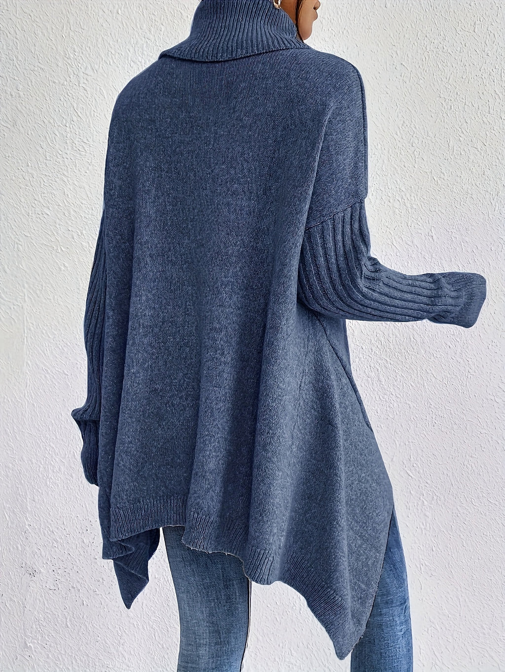 Elise | High Neck Long Sleeve Knit Pullover - view 10