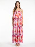 Seraphine | Strapless Blouson Tiered Maxi Dress