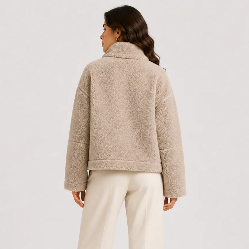 Leona | Classic Zip Front Fleece Jacket - view 4