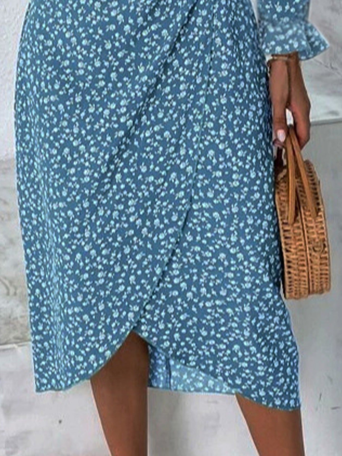 Finley | V-Neck Button-Front High-Low Maxi Dress