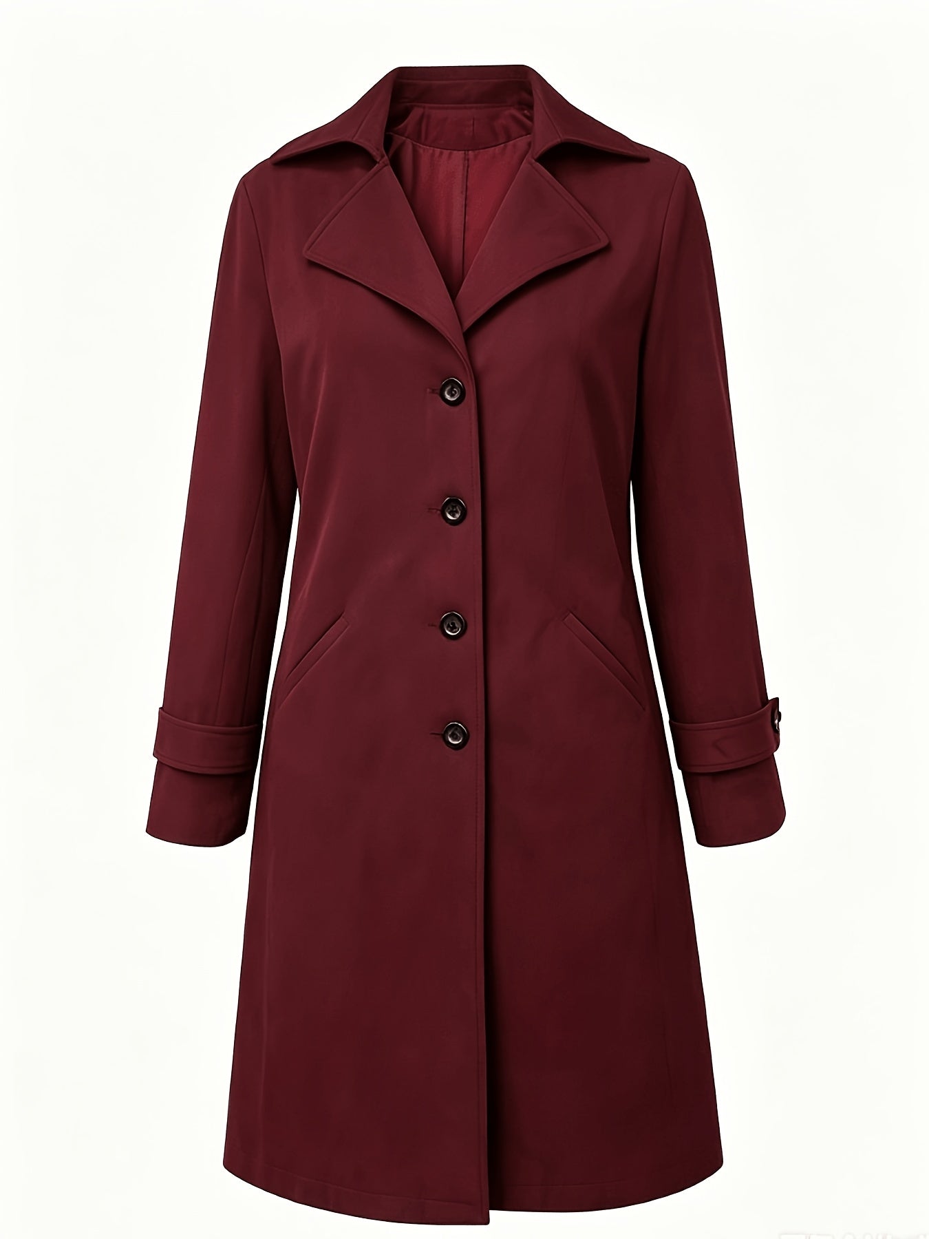 Adeline | Classic Lapel Single Breasted Coat - view 4
