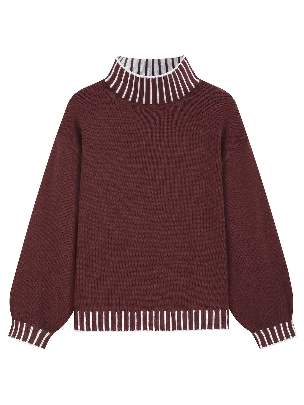 Mireille | Half Turtleneck Drop Shoulder Sweater - view 3