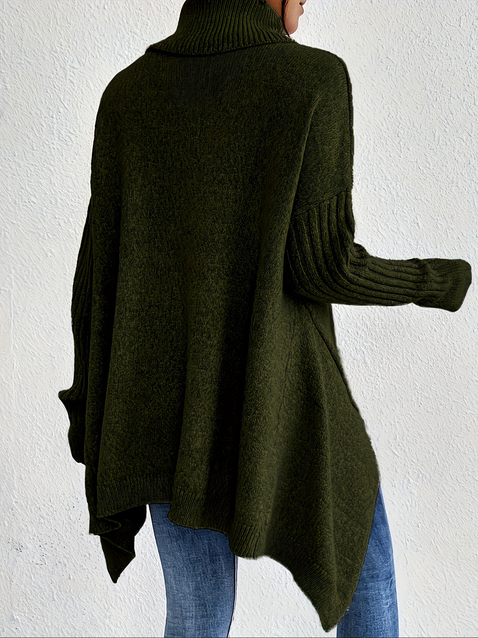 Elise | High Neck Long Sleeve Knit Pullover - view 8