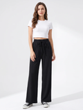 Paloma | Drawstring High Waist Wide-Leg Trousers