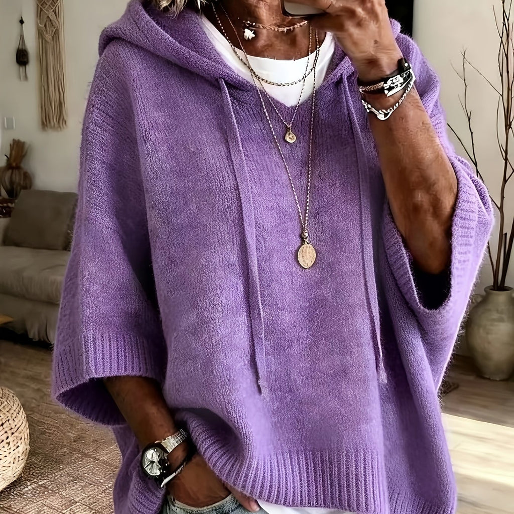 Rue | Drop Shoulder Drawstring Hoodie - view 12