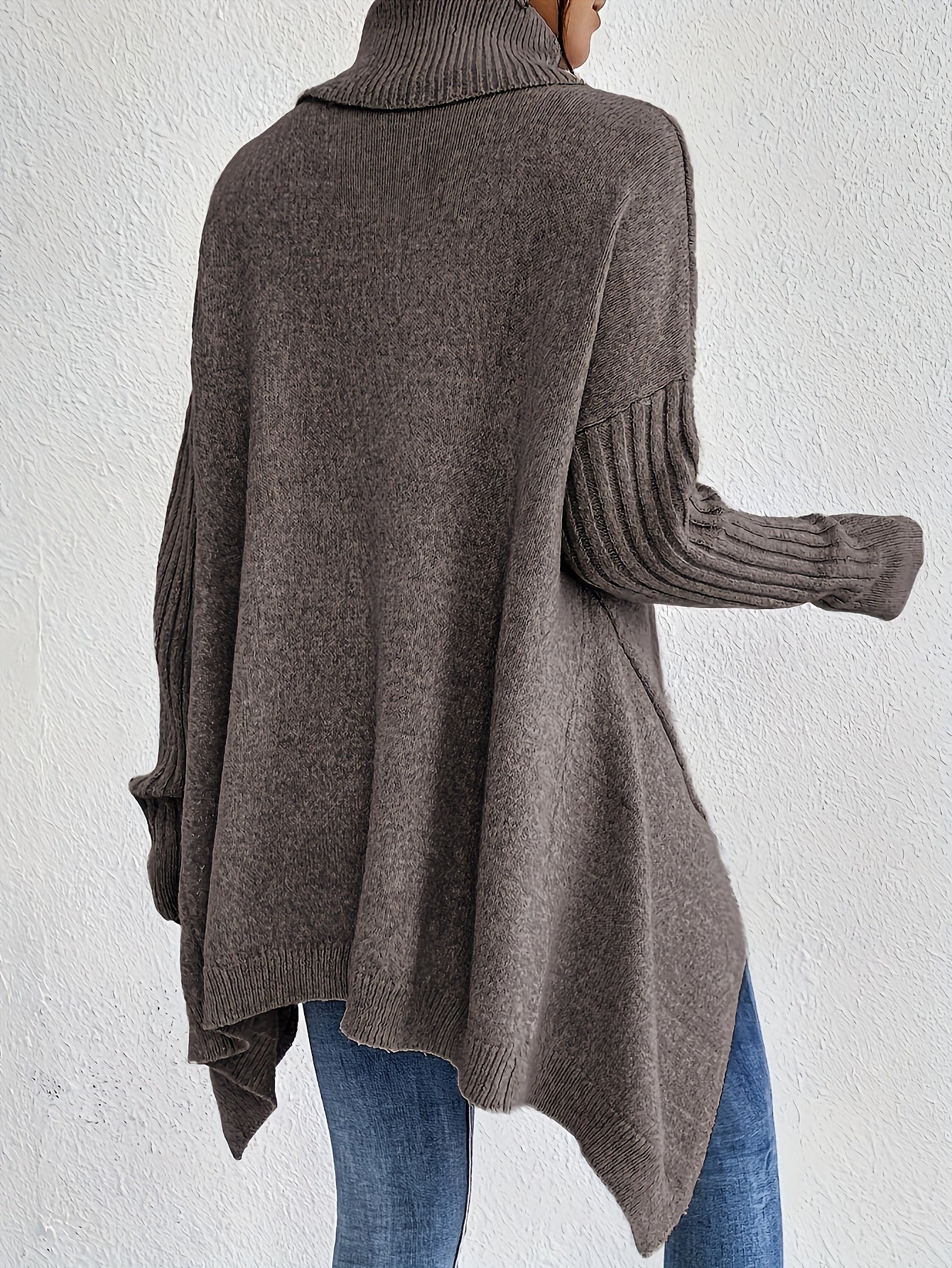 Elise | High Neck Long Sleeve Knit Pullover - view 9