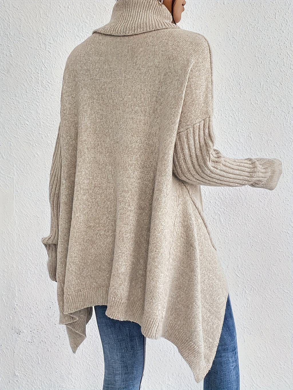 Elise | High Neck Long Sleeve Knit Pullover - view 7
