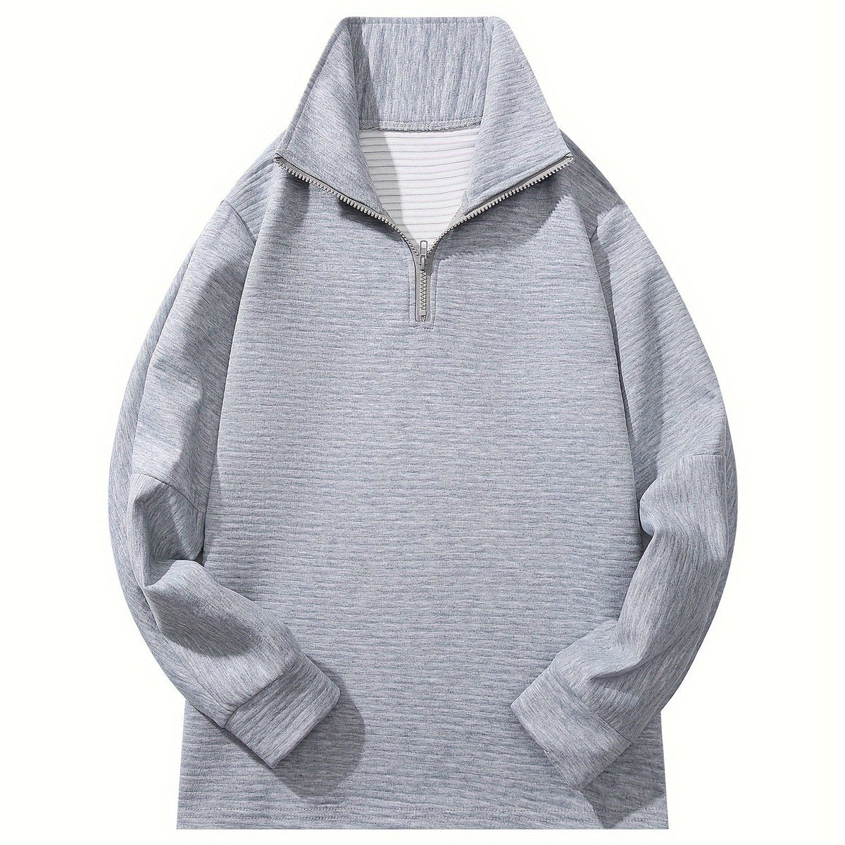 Delphine | Half Zip V Neck Pullover Sweater - view 13