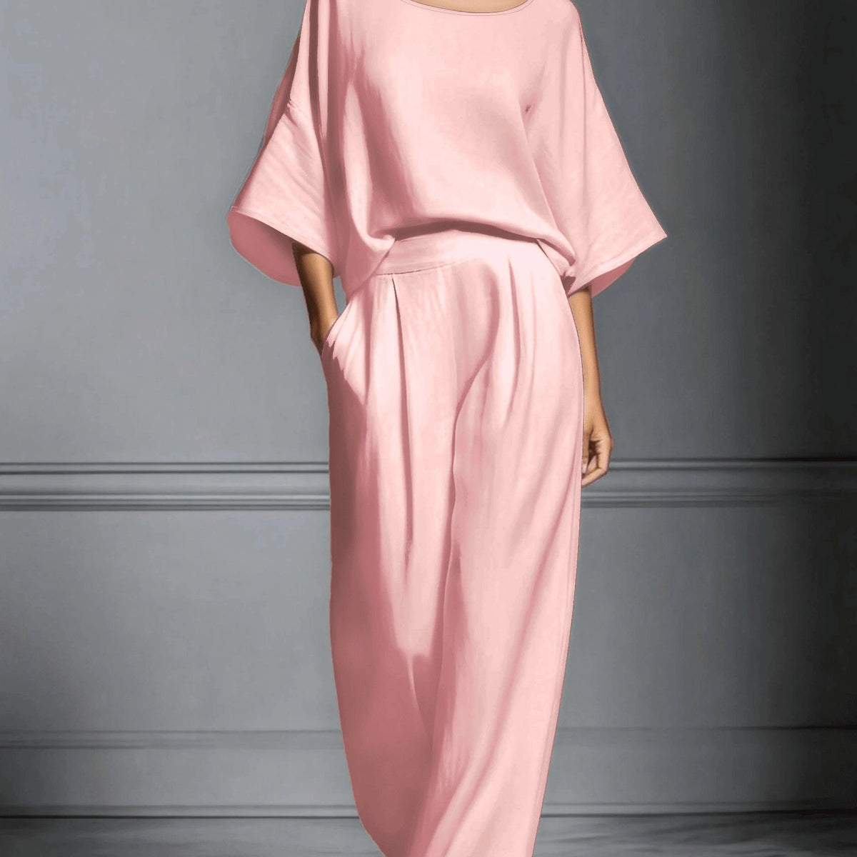 Gemma | Knit Pullover and Wide-Leg Pants Set