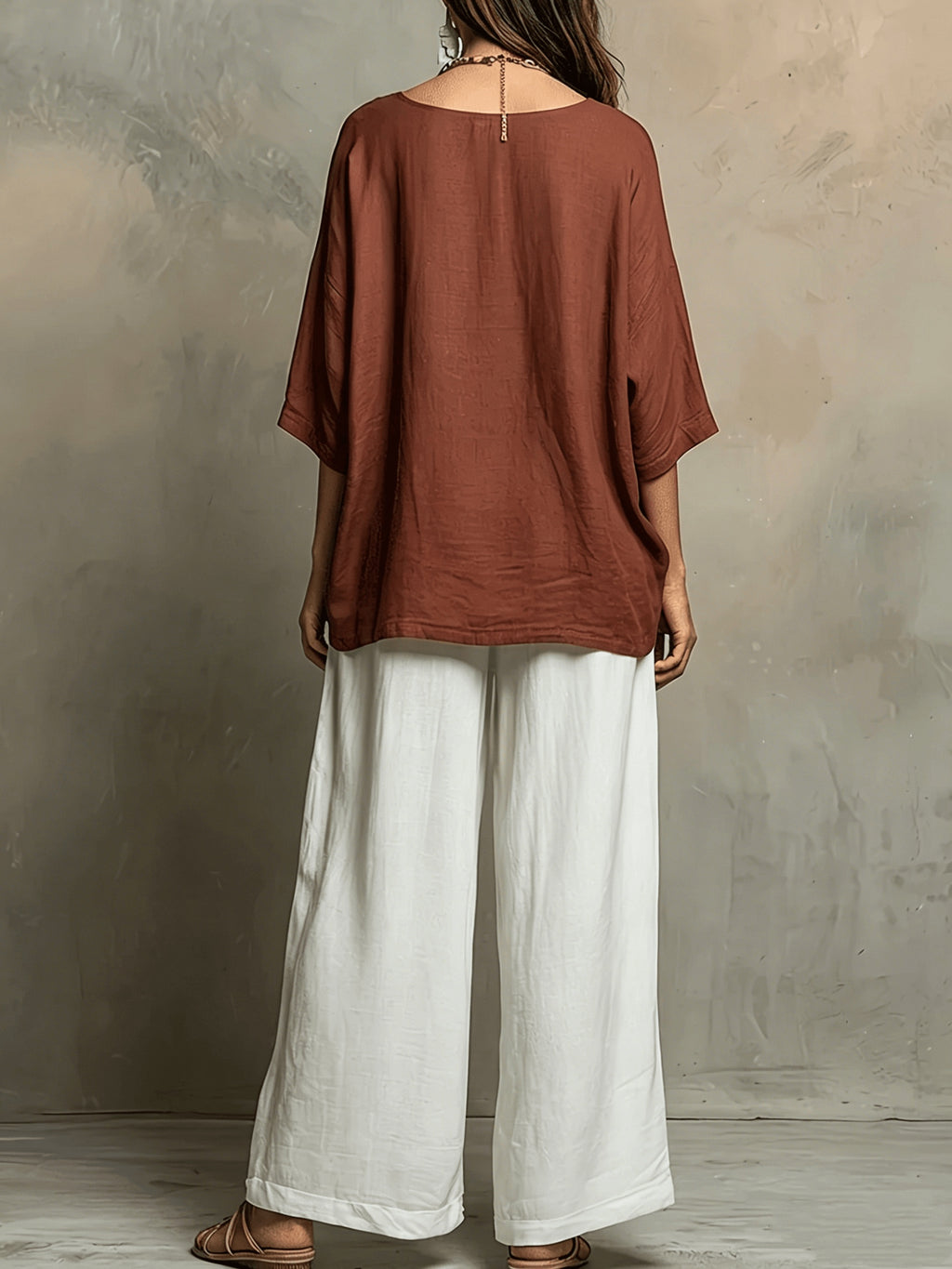 Ellery | Colour-Block Round Neck Two-Piece Set