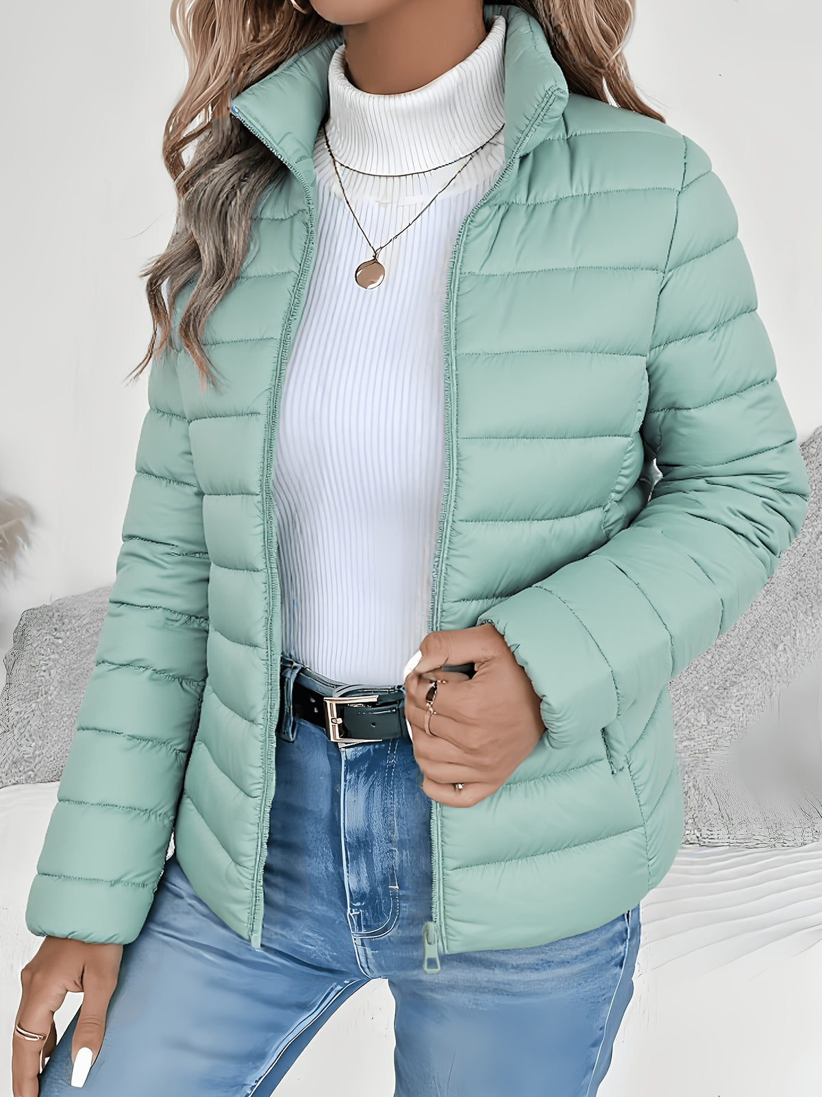 Ursula | Lightweight Quilted Zip Jacket - view 8