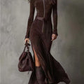 Adalyn | Double-Faced A-Line Dress