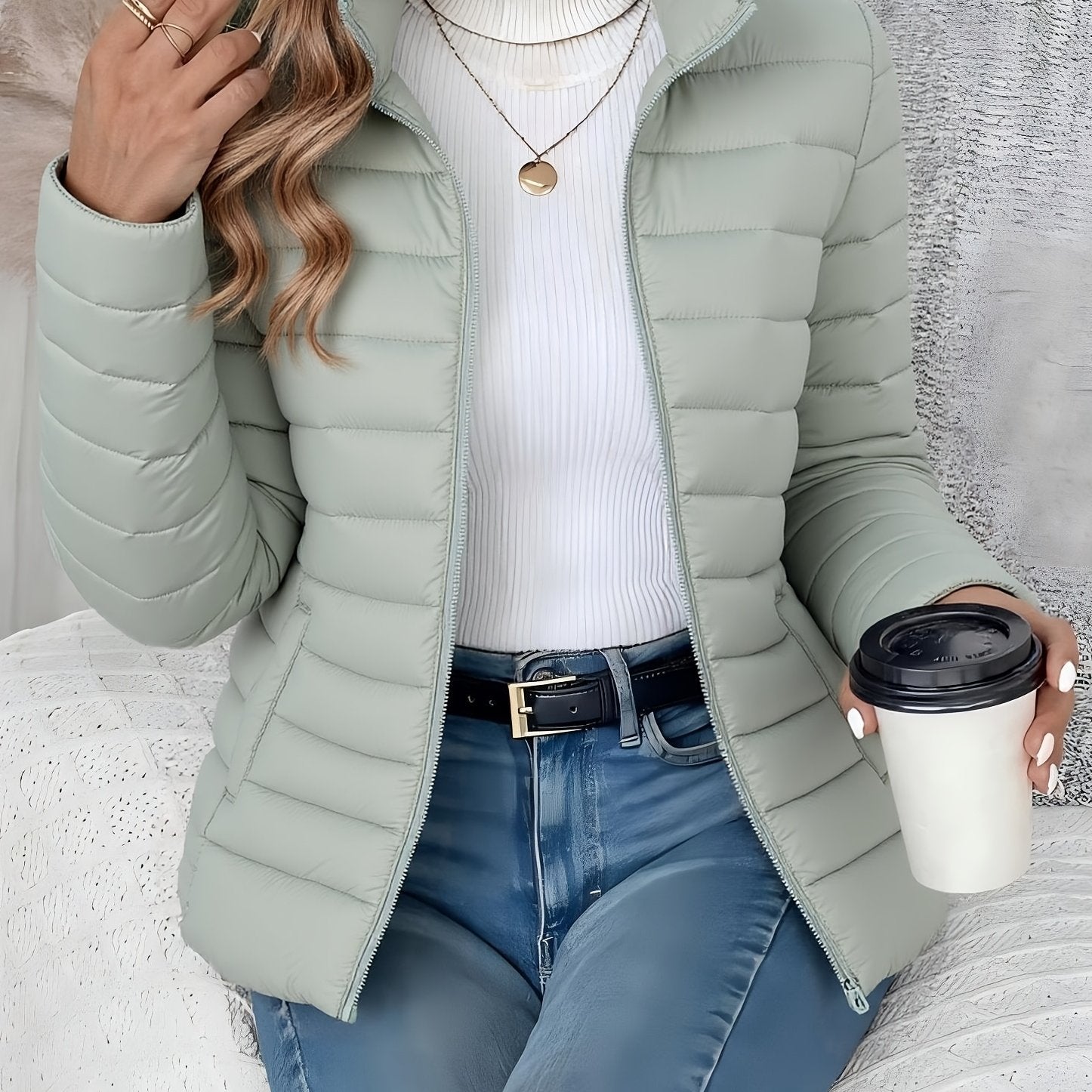 Ursula | Lightweight Quilted Zip Jacket - view 11
