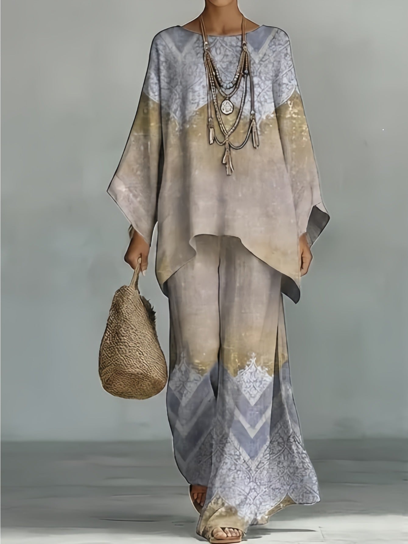 Delilah | Three-Quarter Sleeve Two-Piece Set