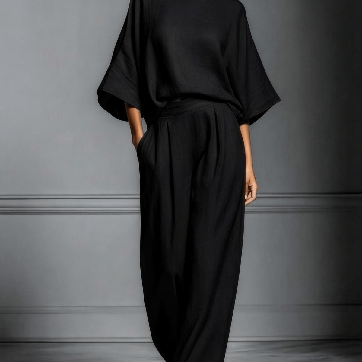 Gemma | Knit Pullover and Wide-Leg Pants Set