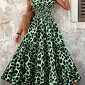 Sutton | Leopard Print V-Neck Maxi Dress