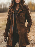 Zelda | Printed Baseball Collar Mid Length Jacket - view 2