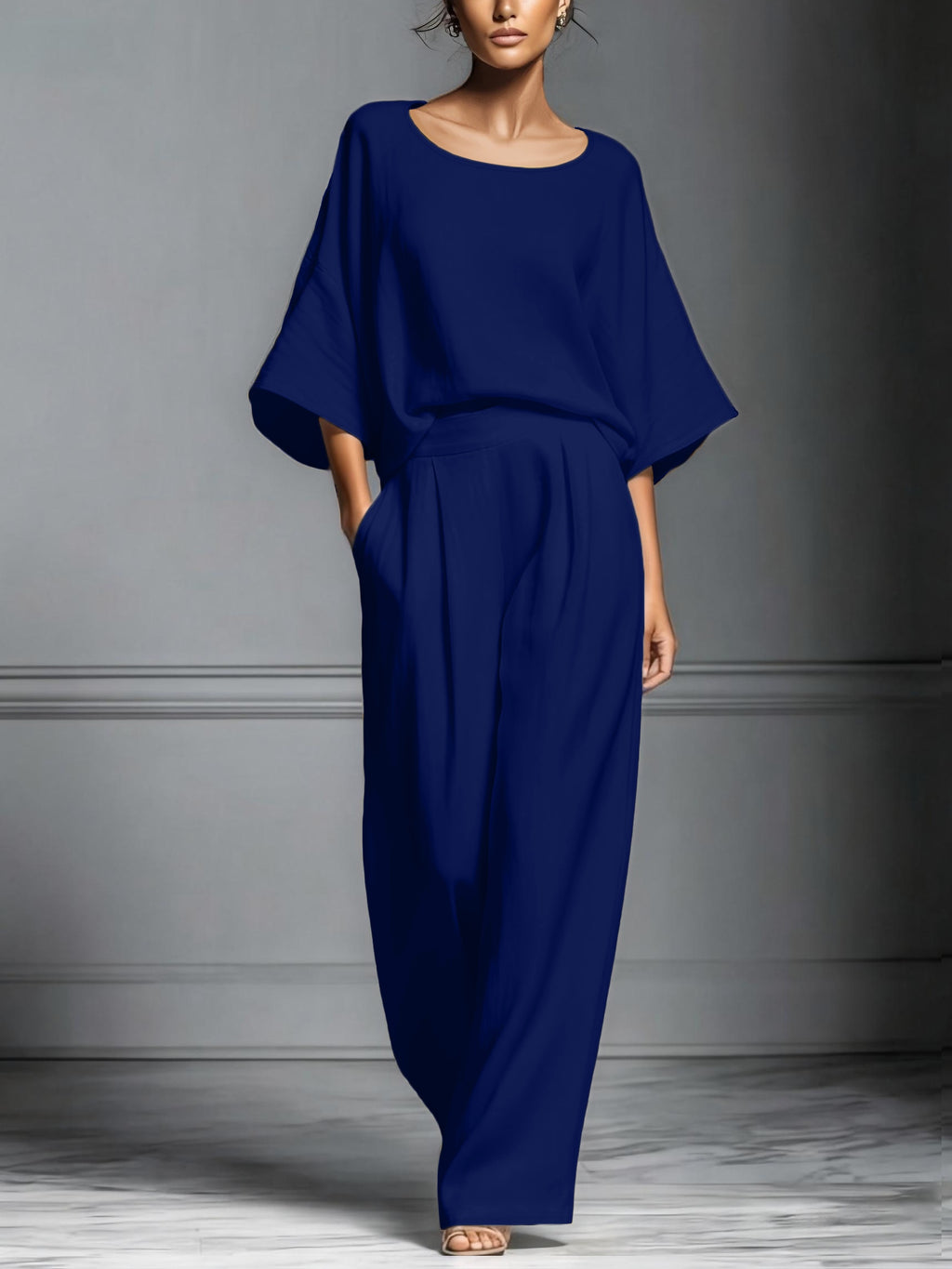 Gemma | Knit Pullover and Wide-Leg Pants Set