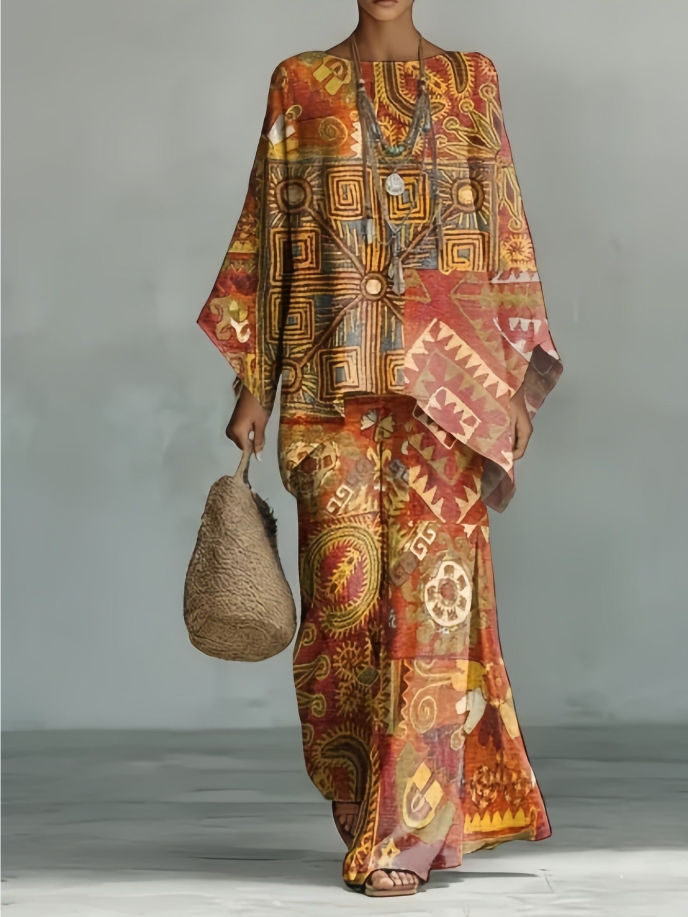 Delilah | Three-Quarter Sleeve Two-Piece Set