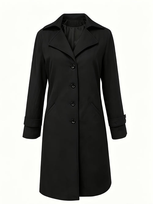 Adeline | Classic Lapel Single Breasted Coat - view 2
