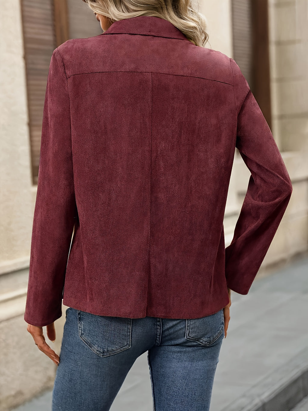 Nadia | Open Front Long Sleeve Jacket - view 7