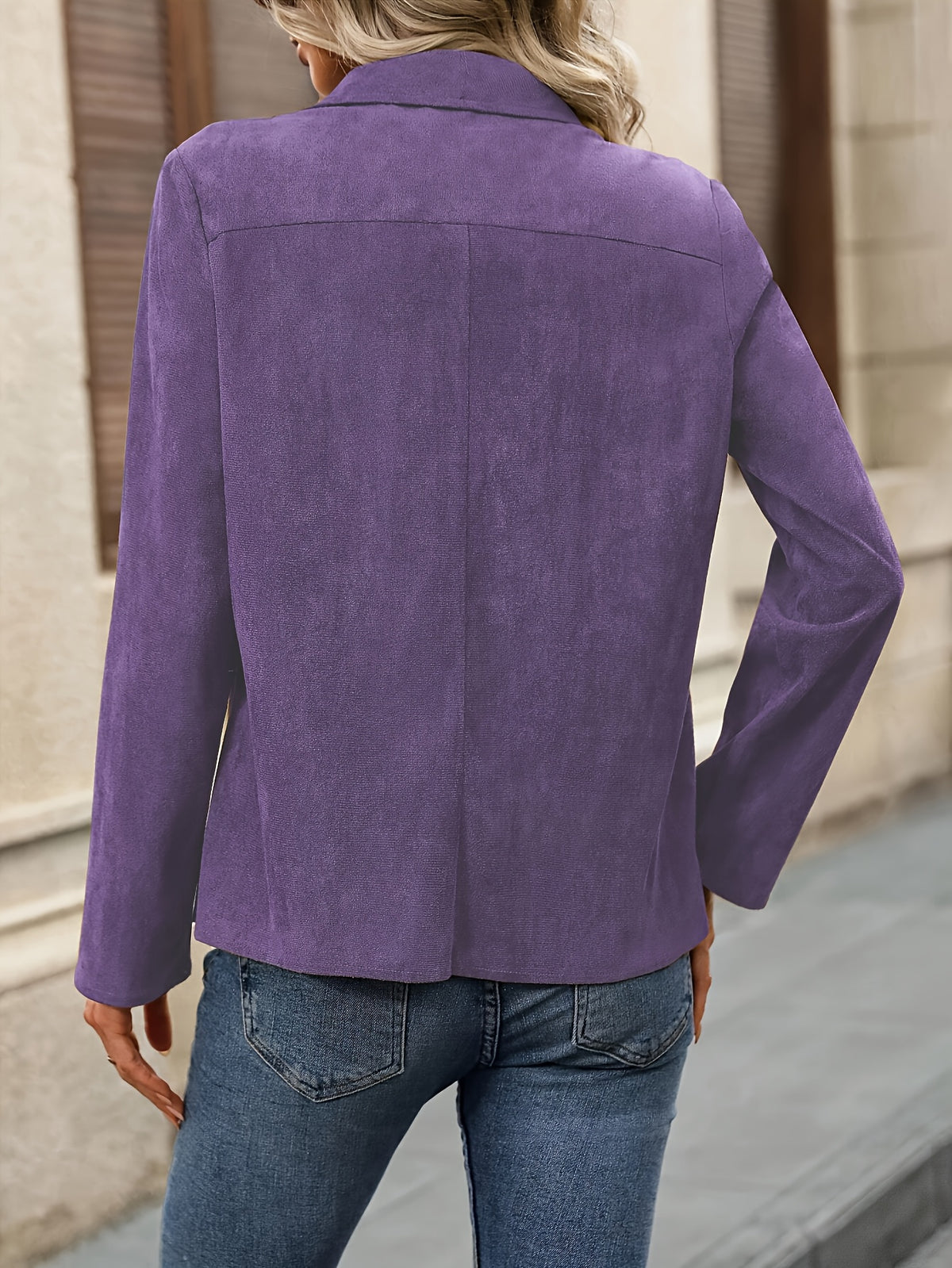 Nadia | Open Front Long Sleeve Jacket - view 9