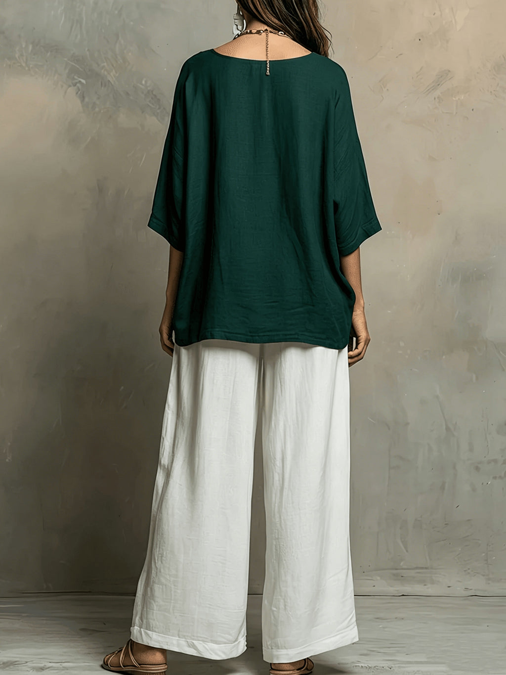 Ellery | Colour-Block Round Neck Two-Piece Set