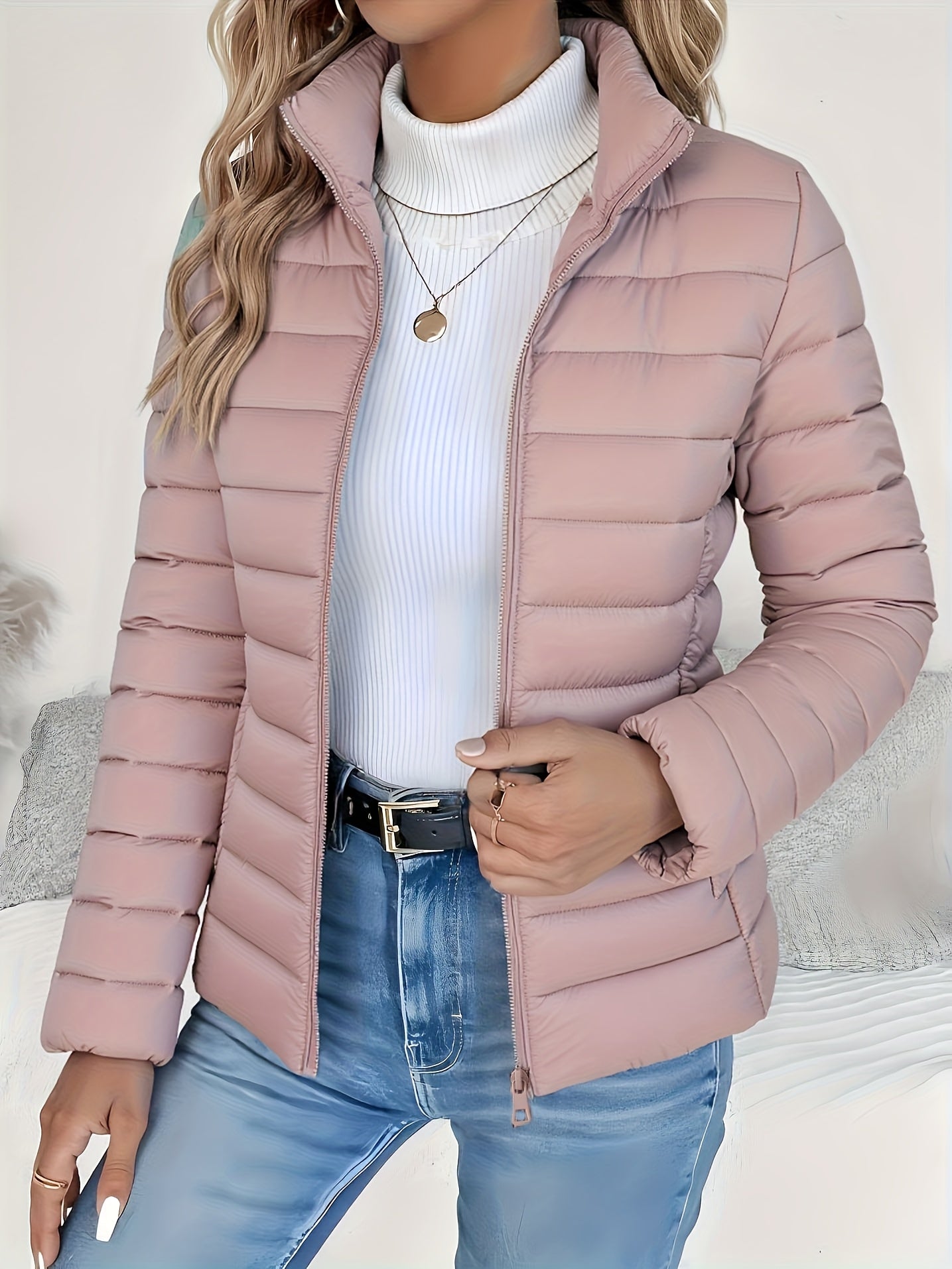 Ursula | Lightweight Quilted Zip Jacket - view 3