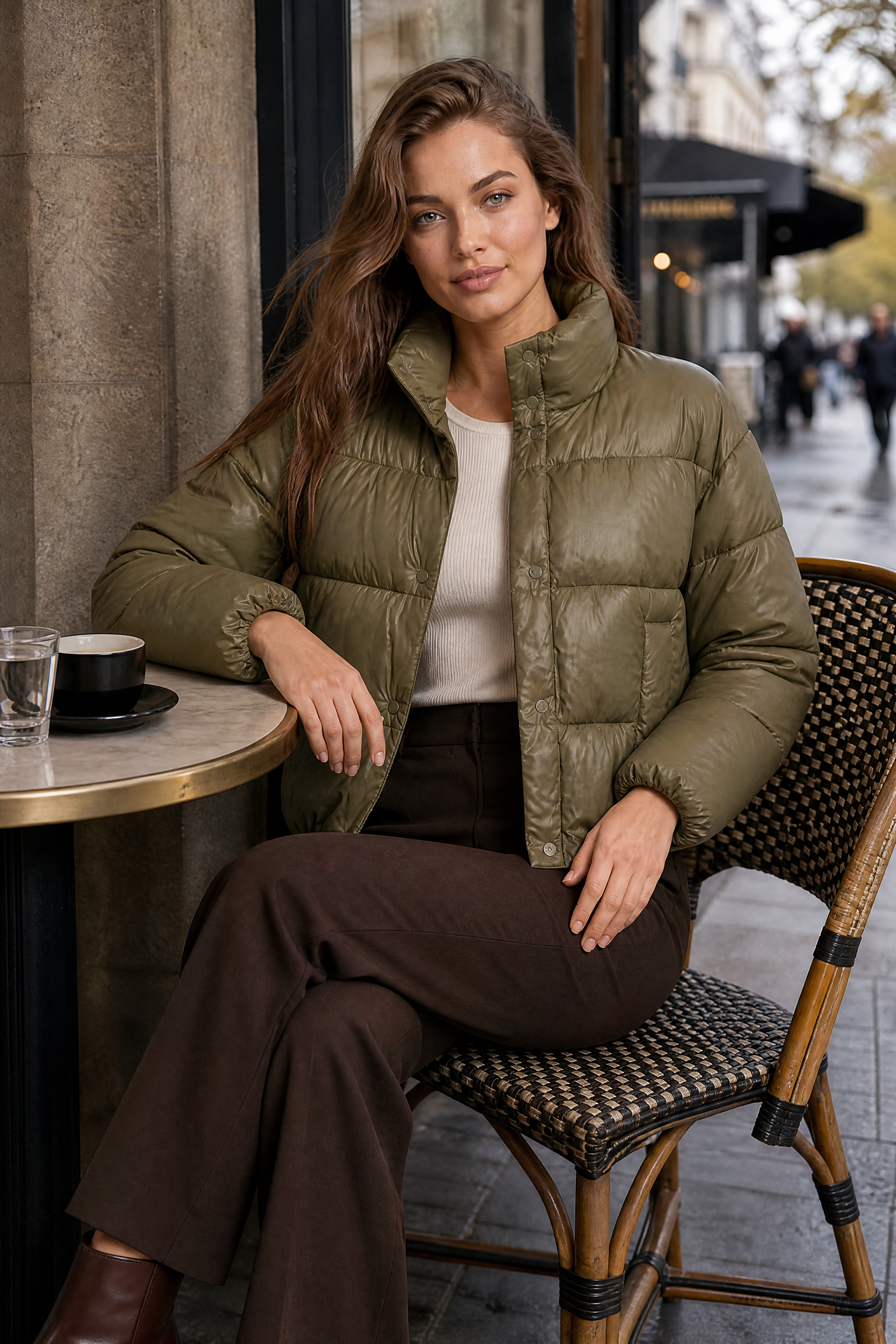 Heidi | High Neck Quilted Puffer Jacket - view 2
