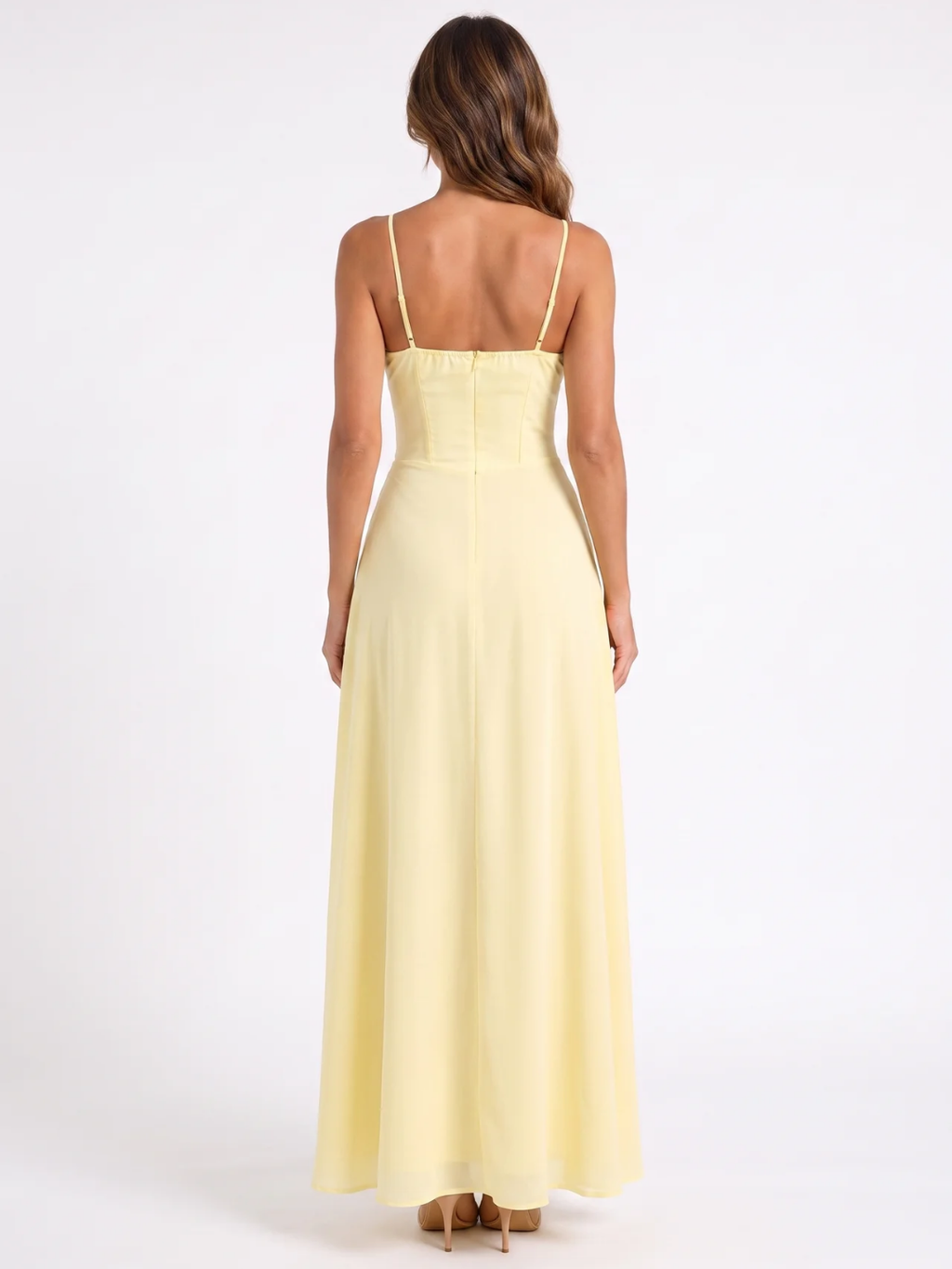 Rosalind | Tie-Front Ruched Bust Tiered Maxi Dress