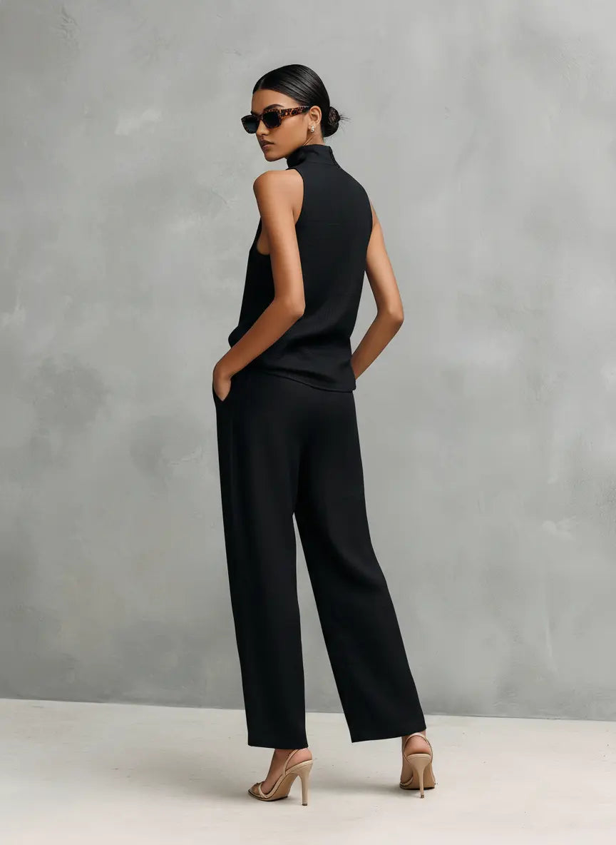 Tessa Women's Linen Top & Trousers Set