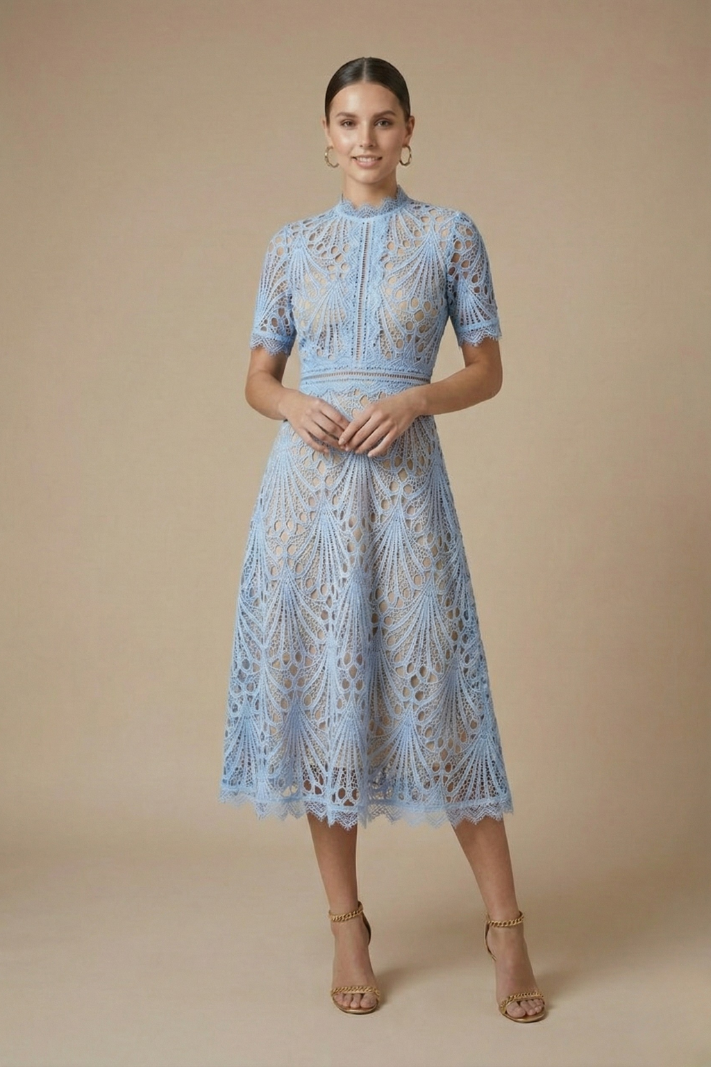Carmen Women's Lace Midi Dress