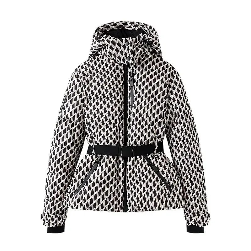Petra | Belted Hooded Padded Parka - view 8