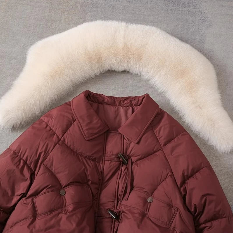 Signe | Removable Collar Padded Parka - view 6