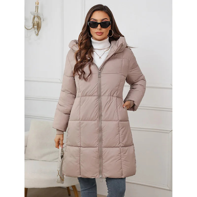 Rhea | Padded Longline Parka Coat - view 2