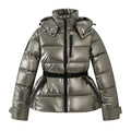 Petra | Belted Hooded Padded Parka - view 7