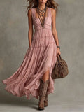 Juliet Women's Tiered Sleeveless Boho Maxi Dress