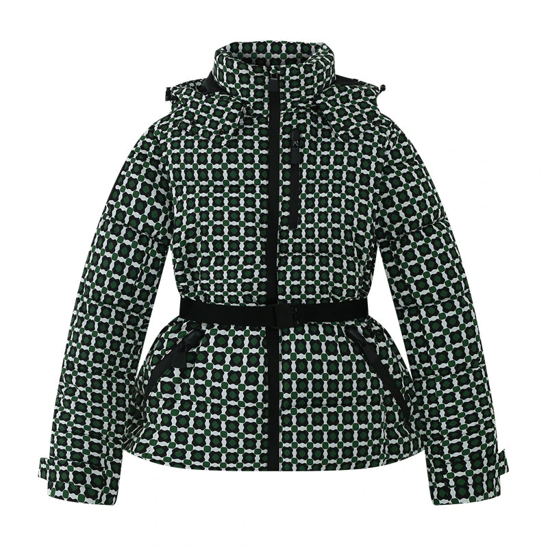 Petra | Belted Hooded Padded Parka - view 10
